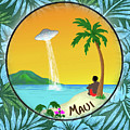 Maui UFO Painting by Sheilah Renaud Maui UFO Painting by Sheilah Renaud