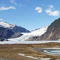 Mendenhall Lake in the Spring Photograph by Charles Vice Mendenhall Lake in the Spring Photograph by Charles Vice