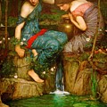 Nymphs finding the head of Orpheus Painting by John William Waterhouse Nymphs finding the head of Orpheus Painting by John William Waterhouse