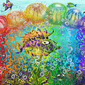 Rainbow Tentacles Digital Art by Kevin Middleton Rainbow Tentacles Digital Art by Kevin Middleton