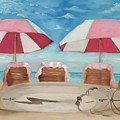 Royal Umbrellas Painting by Juliette Becker Royal Umbrellas Painting by Juliette Becker