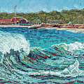 Santa Cruz Wave Painting by PJ Kirk Santa Cruz Wave Painting by PJ Kirk