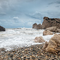 Seascapes with windy waves. Rock of Aphrodite Paphos Cyprus Photograph by Michalakis Ppalis Seascapes with windy waves. Rock of Aphrodite Paphos Cyprus Photograph by Michalakis Ppalis