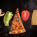 Slice of mozzarella pizza tomato cheese peeper and mushroom ingredients Photograph by Michalakis Ppalis Slice of mozzarella pizza tomato cheese peeper and mushroom ingredients Photograph by Michalakis Ppalis