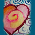 Spiral Heart Painting by Sandy Rakowitz Spiral Heart Painting by Sandy Rakowitz