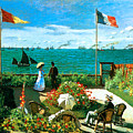 Terrace at Sainte Adresse Painting by Claude Monet Terrace at Sainte Adresse Painting by Claude Monet