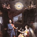 The Annunciation Drawing by Federico Barocci The Annunciation Drawing by Federico Barocci