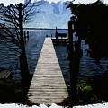 The Dock Digital Art by Chauncy Holmes The Dock Digital Art by Chauncy Holmes