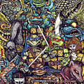 Tmnt Cluster Drawing by Benjamin Newman Tmnt Cluster Drawing by Benjamin Newman