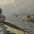 Turkish Boatman in the Constantinople Harbour 1886 #1 by Anders Leonard Zorn