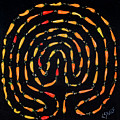100 Chili Labyrinth Painting by Cyndie Katz 100 Chili Labyrinth Painting by Cyndie Katz