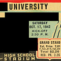 1942 Ticket for Some Game by Row One Brand