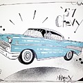 1957 Chevy Drawing by Phil Mckenney 1957 Chevy Drawing by Phil Mckenney