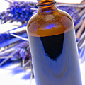 Aromatherapy Bottle with Blue Flower Background Photograph by Olivier Le Queinec Aromatherapy Bottle with Blue Flower Background Photograph by Olivier Le Queinec