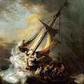 Christ In The Storm On The Sea Of Galilee Digital Art by Rembrandt van Rijn Christ In The Storm On The Sea Of Galilee Digital Art by Rembrandt van Rijn