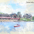 Germany Sketch Digital Art by Ariadna De Raadt Germany Sketch Digital Art by Ariadna De Raadt
