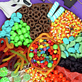 Halloween trick or treat candy grazing platter charcuterie board. #2 by Milleflore Images