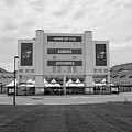 Kansas Jayhawks football stadium in black and white Photograph by Eldon McGraw Kansas Jayhawks football stadium in black and white Photograph by Eldon McGraw