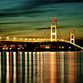 Mackinac Bridge in the Evening Light Photograph by Rich S Mackinac Bridge in the Evening Light Photograph by Rich S