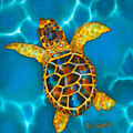 Opal Sea Turtle Painting by Daniel Jean-Baptiste Opal Sea Turtle Painting by Daniel Jean-Baptiste