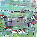 Seasonal Landscape - Spring Painting by Ariadna De Raadt Seasonal Landscape - Spring Painting by Ariadna De Raadt