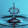 Water drop falling onto column of water Photograph by Steven Heap Water drop falling onto column of water Photograph by Steven Heap