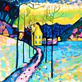 Winter Landscape, 1909 Painting by Wassily Kandinsky Winter Landscape, 1909 Painting by Wassily Kandinsky