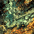 2020 Acrylic Pour Digital Alteration 1 by Artful Oasis