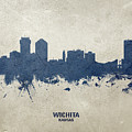 Wichita Kansas Skyline Digital Art by Michael Tompsett Wichita Kansas Skyline Digital Art by Michael Tompsett