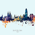 Barcelona Spain Skyline by Michael Tompsett Barcelona Spain Skyline by Michael Tompsett