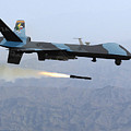MQ-9 Reaper Firing Hellfire Missile Digital Art by Custom Aviation Art MQ-9 Reaper Firing Hellfire Missile Digital Art by Custom Aviation Art