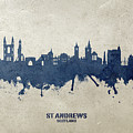 St Andrews Scotland Skyline Digital Art by Michael Tompsett St Andrews Scotland Skyline Digital Art by Michael Tompsett