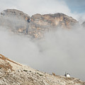 Mountain landscape with fog in autumn. Tre Cime dolomiti Italy. Photograph by Michalakis Ppalis Mountain landscape with fog in autumn. Tre Cime dolomiti Italy. Photograph by Michalakis Ppalis