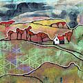 Seasonal Landscape - Autumn Painting by Ariadna De Raadt Seasonal Landscape - Autumn Painting by Ariadna De Raadt