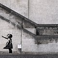 Girl with Balloon Mixed Media by Banksy Girl with Balloon Mixed Media by Banksy