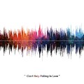 LAB NO 4 Elvis Presley Can't Help Falling in Love Song Soundwave Print Music Lyrics Poster by Lab No 4 The Quotography Department LAB NO 4 Elvis Presley Can't Help Falling in Love Song Soundwave Print Music Lyrics Poster by Lab No 4 The Quotography Department