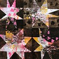 4 Stars Against Brown Painting by Cyndie Katz 4 Stars Against Brown Painting by Cyndie Katz