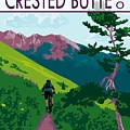 Mountain Biking the 401 Trail, Crested Butte, Colorado Digital Art by PJ Steinholtz Mountain Biking the 401 Trail, Crested Butte, Colorado Digital Art by PJ Steinholtz