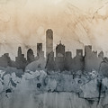 Dallas Texas Skyline by Michael Tompsett Dallas Texas Skyline by Michael Tompsett