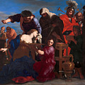 The Sacrifice of Polyxena Painting by Giovanni Francesco Romanelli The Sacrifice of Polyxena Painting by Giovanni Francesco Romanelli