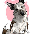 5954 Wedman Drawing by Canine Caricatures By John LaFree 5954 Wedman Drawing by Canine Caricatures By John LaFree