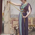 A Pompeian Lady #15 by John William Godward