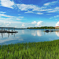 Hilton Head Island South Carolina Boat Dock Marina #1 by Dave Morgan