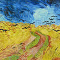 Wheatfield with Crows  #8 by Vincent Van Gogh