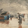 On the Sands Drawing by Winslow Homer On the Sands Drawing by Winslow Homer