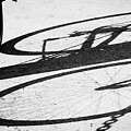A bike shadow black and white by Tatiana Travelways