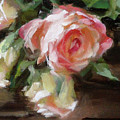 A Bunch of Roses Detail 5 Painting by Roxanne Dyer A Bunch of Roses Detail 5 Painting by Roxanne Dyer