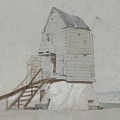 A Figure Beside A Windmill Painting by MotionAge Designs A Figure Beside A Windmill Painting by MotionAge Designs