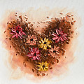 A floral Heart Painting by Amanda Dagg A floral Heart Painting by Amanda Dagg
