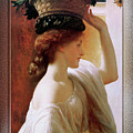 A Girl With A Basket Of Fruit by Lord Frederic Leighton Painting by Rolando Burbon A Girl With A Basket Of Fruit by Lord Frederic Leighton Painting by Rolando Burbon